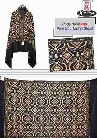 Pure Emroidery Ladies Shawls